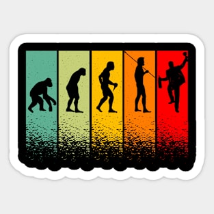 Evolution Cadeau Humour Apéro Retro Sticker